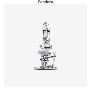 Authentic Skier Dangle Pandora Charm